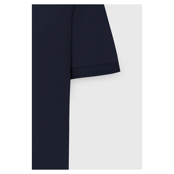 Altınyıldız Classıcs Erkek Lacivert %100 Pamuk Kıvrılmaz Pike Polo Yaka Slim Fit Dar Kesim Tişört - Görsel 2