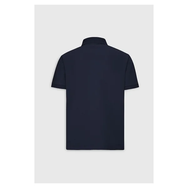 Altınyıldız Classıcs Erkek Lacivert %100 Pamuk Kıvrılmaz Pike Polo Yaka Slim Fit Dar Kesim Tişört - Görsel 3