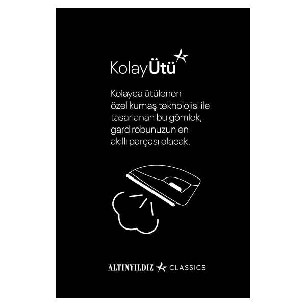 Altınyıldız Classics Erkek Beyaz Ütülemesi Kolay Non-Iron Comfort Fit Rahat Kesim Klasik Yaka Gömlek - Görsel 3