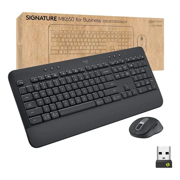 Logitech Signature Mk650 920-011000 Siyah Kablosuz Klavye Mouse Seti - Görsel 6