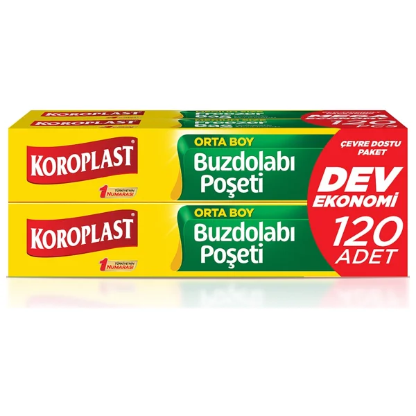Koroplast Dev Ekonomi Buzdolabı Poşeti (3+1) Orta 120'li - Görsel 2