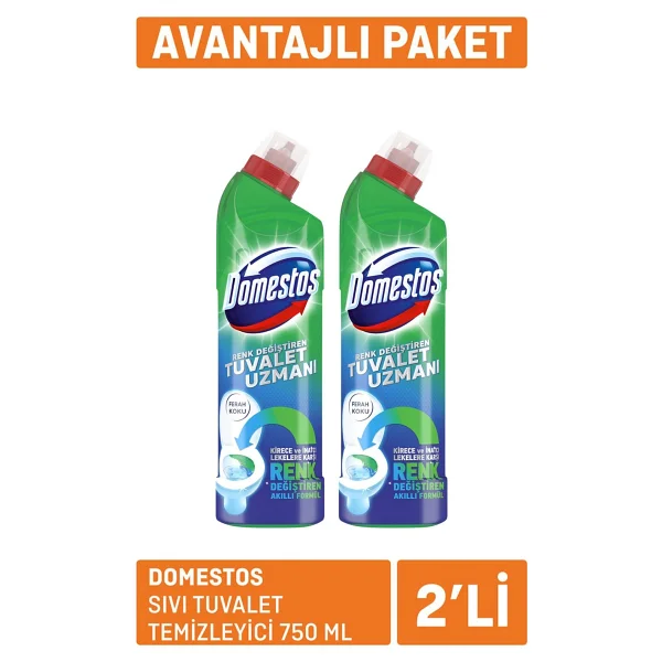 Domestos Sıvı Tuvalet Temizleyici 2 X 750 Ml - Görsel 2