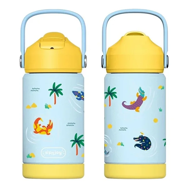 Sipnjoy - Flipsip Çocuk Su Termosu 360 Ml - Adventure Trails - Görsel 8