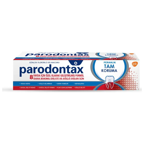 Parodontax Tam Koruma Ferahlık Beyazlatıcı 50 ml 4 Adet Florürlü Diş Macunu - Görsel 2