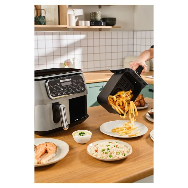 Karaca Air Pro Cook Duo Ev Yemeği Xxxl 8 Lt Cool Gray Yağsız Fritöz - Görsel 8