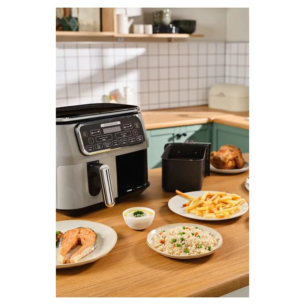 Karaca Air Pro Cook Duo Ev Yemeği Xxxl 8 Lt Cool Gray Yağsız Fritöz - Görsel 9