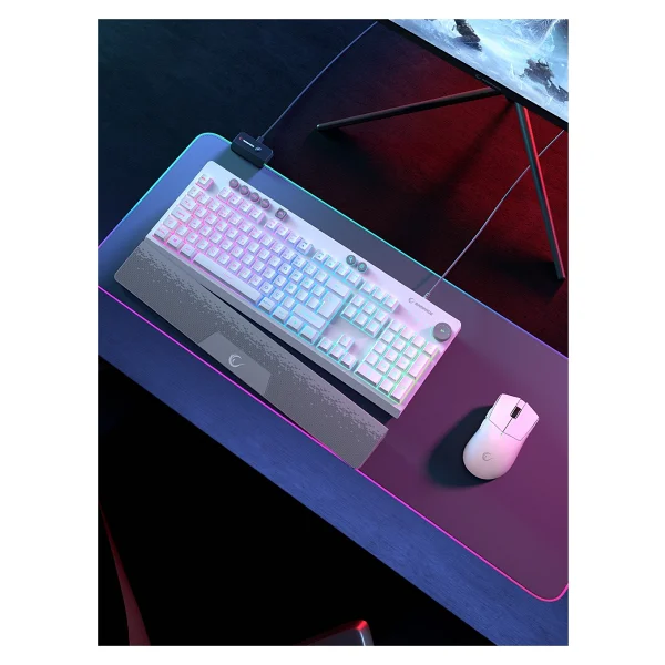 Rampage Simula Kb-Gx65 Beyaz RGB Kablolu Oyuncu Klavyesi - Görsel 6