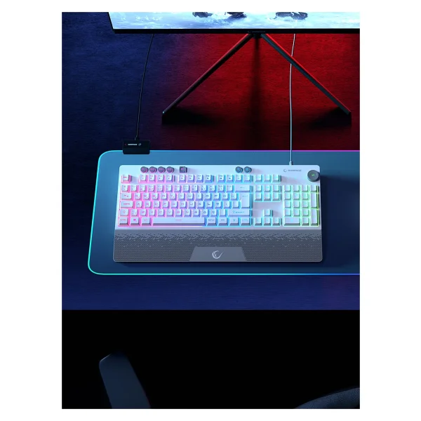 Rampage Simula Kb-Gx65 Beyaz RGB Kablolu Oyuncu Klavyesi - Görsel 8