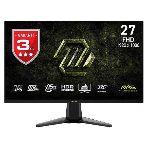 Msı Mag 275f E20 27" 0.5 Ms Full HD Ips 200 Hz Oyuncu Monitörü - Görsel 4