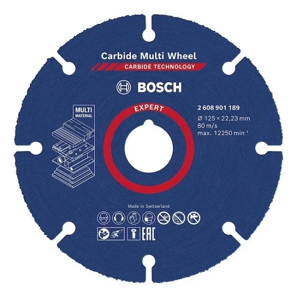 Bosch Expert Carbide Multi Wheel 125 Mm, 22,23 Mm Kesici Disk - 2608901189 - Görsel 7