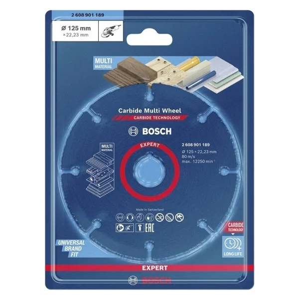 Bosch Expert Carbide Multi Wheel 125 Mm, 22,23 Mm Kesici Disk - 2608901189 - Görsel 9