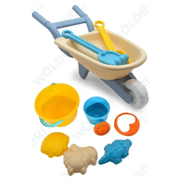Waldern Toys Lux 24 Parça El Arabası Gemi Büyük Orta Boy Kova Kürek Takımı Plaj Kum Oyun Seti - Görsel 2