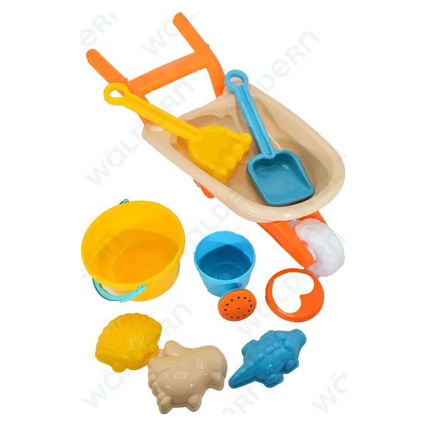 Waldern Toys Lux 24 Parça El Arabası Gemi Büyük Orta Boy Kova Kürek Takımı Plaj Kum Oyun Seti - Görsel 3