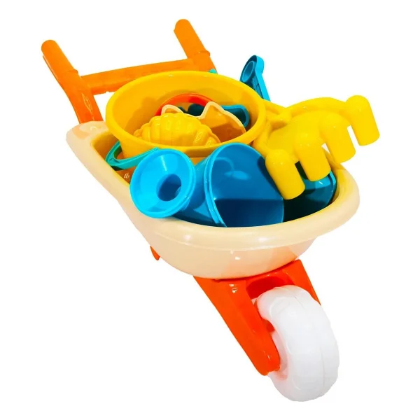 Waldern Toys Lux 24 Parça El Arabası Gemi Büyük Orta Boy Kova Kürek Takımı Plaj Kum Oyun Seti - Görsel 4