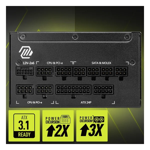 Msı Mag A1000gls Gen5.1 1000 W Power Supply - Görsel 2