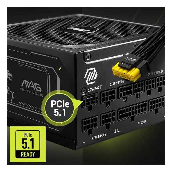 Msı Mag A1000gls Gen5.1 1000 W Power Supply - Görsel 3