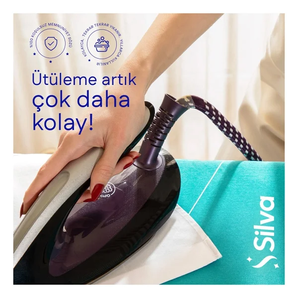 Silva Ütü Masası Bezi Turkuaz (50x140 Cm) - Görsel 2