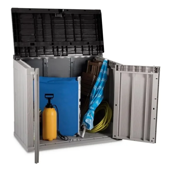 Toomax Stora Way 840l Bahçe Depolama Sandığı, Dolabı Gri/Antrasit - Görsel 2