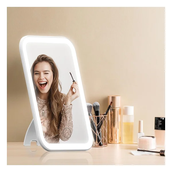Polosmart Pbs808 Şarjlı LED Işıklı Makyaj Aynası Beyaz - Görsel 3