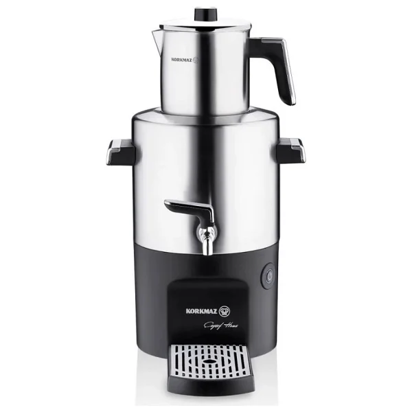 Korkmaz A844 Çayşef Home Inox Satin 2000 W Çelik Semaver - Görsel 4
