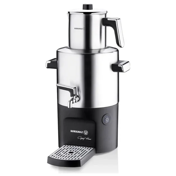 Korkmaz A844 Çayşef Home Inox Satin 2000 W Çelik Semaver - Görsel 5