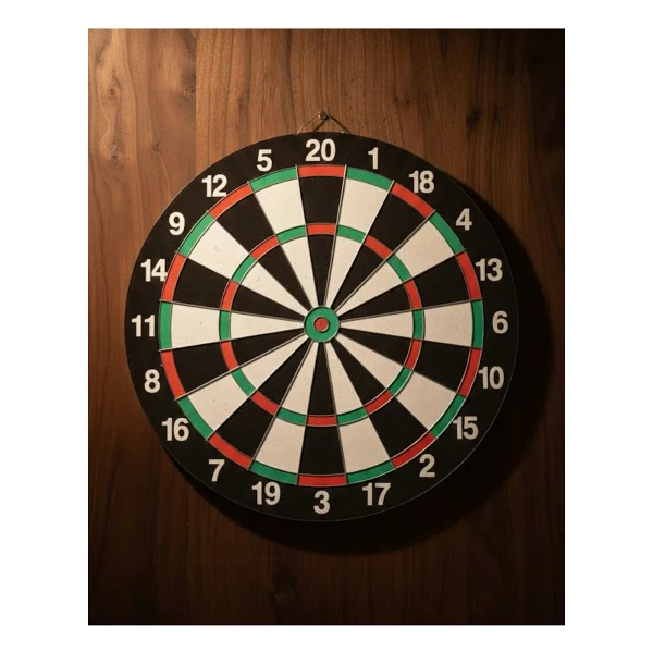 Mey İthalat 15 İnç Dart Tahtası Seti Dayanıklı Yapı 4 Metal Dart Oku - Görsel 6