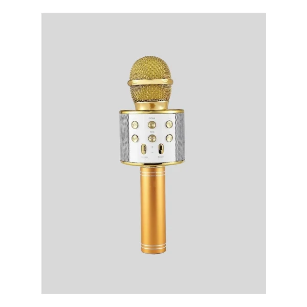 Mey İthalat Kablosuz Karaoke Mikrofon USB Aux Destekli Parti Ve Eğlence İçin - Görsel 5