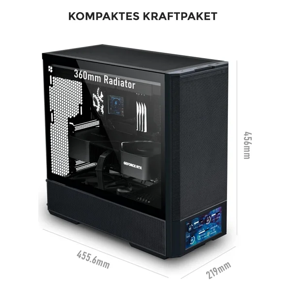 Lian Li Lancool 207 Digital Fanlı Atx Oyuncu Kasası - Görsel 6