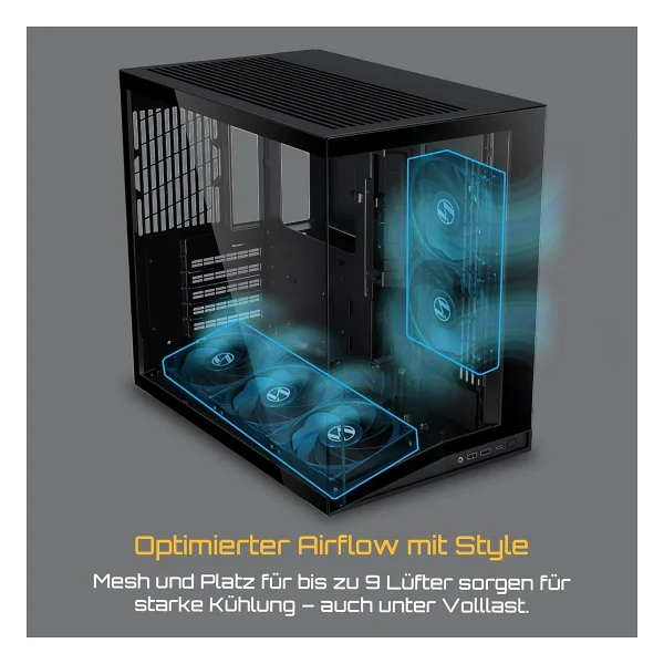 Lian Li O11 Dynamic Mini V2 Fansız Siyah Atx Oyuncu Kasası - Görsel 3