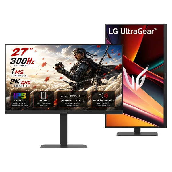 Lg Ultragear G6 27g640a-B 27" 1 Ms 2k Pivot Ips 300 Hz Oyuncu Monitörü - Görsel 9