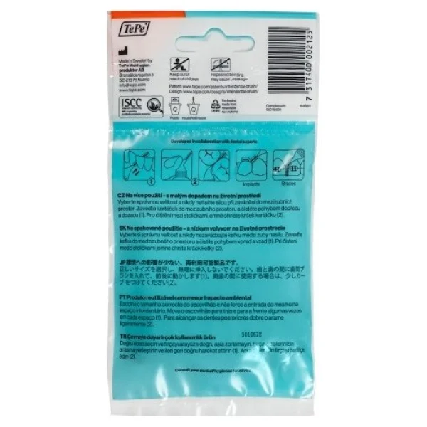 Tepe Extra Soft Turuncu 0.45 Mm 8'li Arayüz Fırçası - Görsel 2