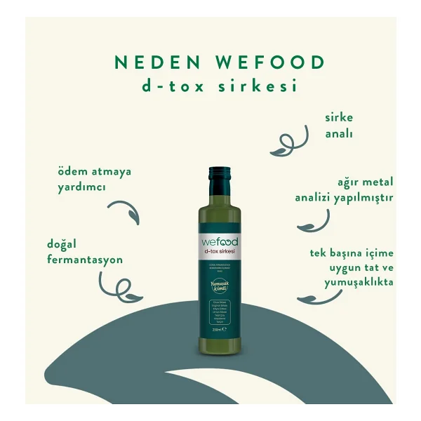 Wefood Detoks Sirkesi 250 Ml - Görsel 2