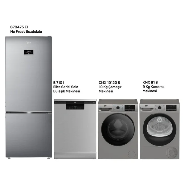 Beko 4 Lü Gri Çeyiz Seti 6