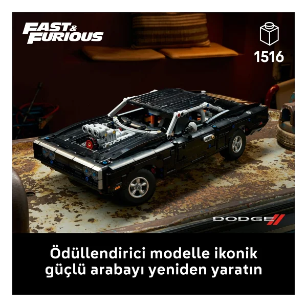 Lego 42231 Technic Fast And Furious Dodge Charger R/T Car - Görsel 5