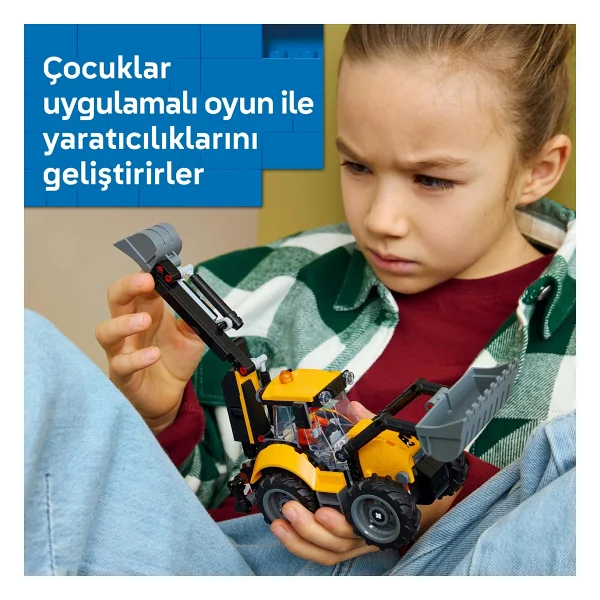 Lego 60480 City Sarı Kazıcı Yükleyici - Görsel 7