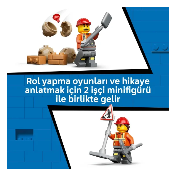 Lego 60480 City Sarı Kazıcı Yükleyici - Görsel 8
