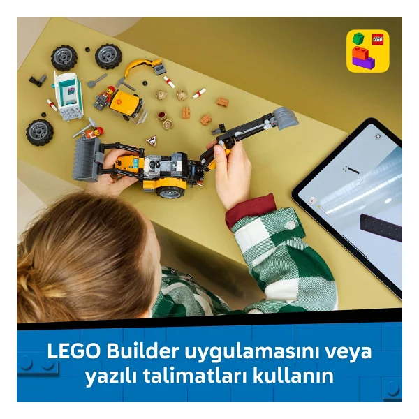 Lego 60480 City Sarı Kazıcı Yükleyici - Görsel 9
