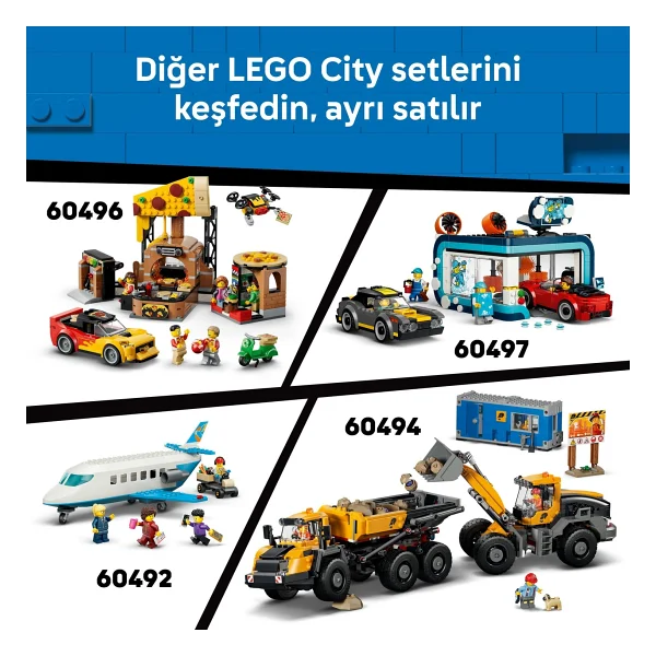 Lego 60480 City Sarı Kazıcı Yükleyici - Görsel 10