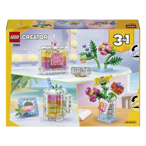 Lego 31383 Creator 3'ü 1 Arada Çiçekli Dekoratif Parfüm Şişesi - Görsel 4