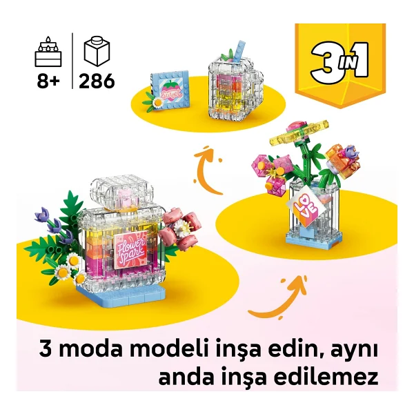 Lego 31383 Creator 3'ü 1 Arada Çiçekli Dekoratif Parfüm Şişesi - Görsel 5