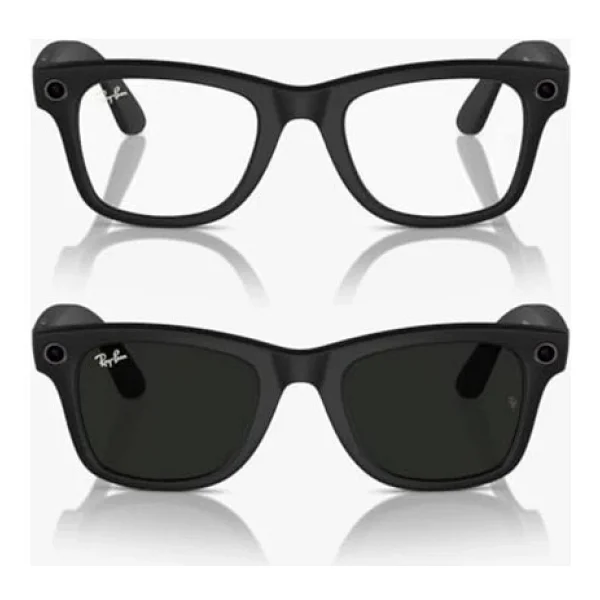 Ray-Ban Meta Wayfarer Gen 2 Rw4012 50 Beden 601/1m Parlak Siyah-Şeffaf Grafit Yeşil Transitions - Görsel 4