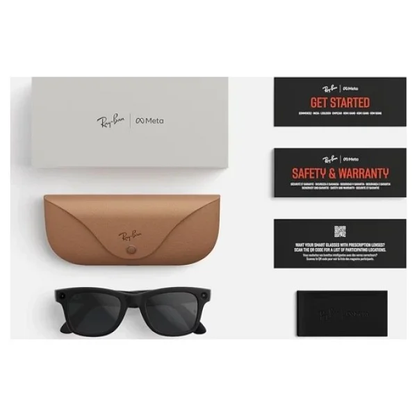 Ray-Ban Meta Wayfarer Gen 2 Rw4012 50 Beden 601/1m Parlak Siyah-Şeffaf Grafit Yeşil Transitions - Görsel 7