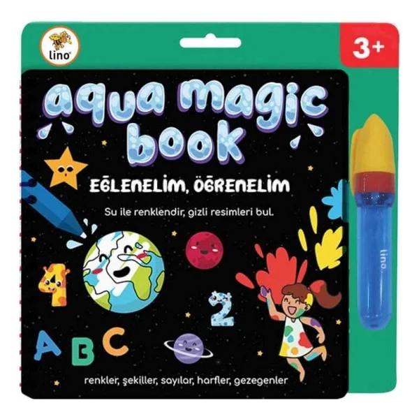 Lino Aqua Magic Eğlenelim Öğrenelim Sihirli Boyama Kitabı - Kolektif - Görsel 2