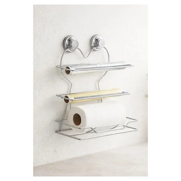 Kitchen Life Kalp Figürlü Paslanmaz Metal Folyoluk,Streçlik-Mutfak Düzenleyici,Streç Film Kesici - Görsel 2
