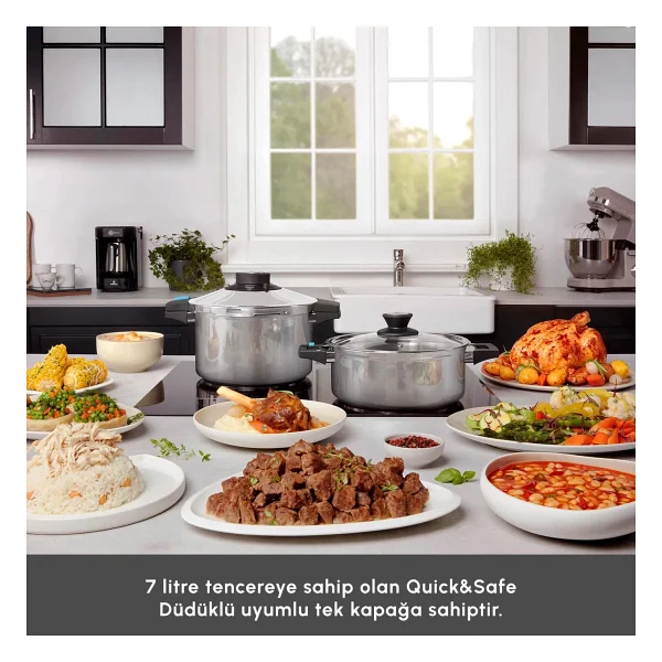 Karaca Quick And Safe 4 Lt + 6 Lt İndüksiyon Tabanlı Düdüklü Tencere Seti - Görsel 10