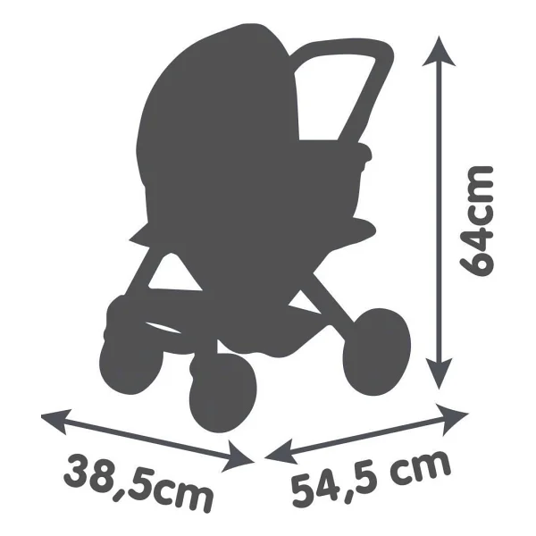 Smoby Maxi-Cosi & Quinny 3'ü 1 Arada Oyuncak Bebek Arabası 253121 - Görsel 4