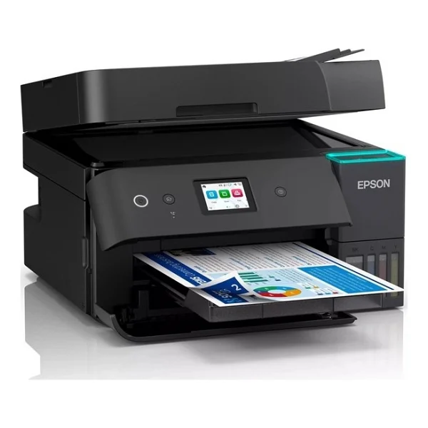 Epson Ecotank L6390 Wi-Fi + Tarayıcı + Fotokopi + Faks Renkli Çok Fonksiyonlu Tanklı Mürekkep Püskürtmeli Yazıcı - Görsel 7
