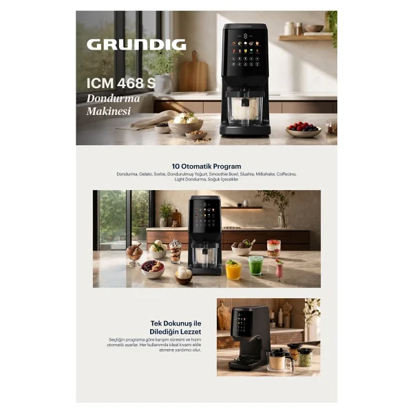 Grundig Icm 468 S Dondurma Makinesi - Görsel 8
