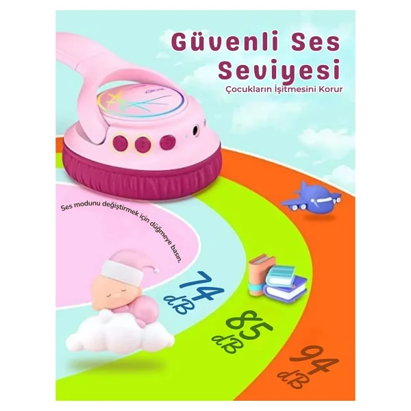 İclever Bth18 Pembe Kulak Üstü Çocuk Bluetooth Kulaklık - Görsel 6