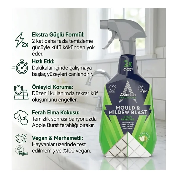 Astonish Küf Temizleyici Sprey 750 Ml - Görsel 6